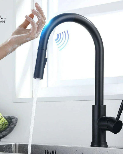Smart Touch Sensor-Enabled Rotating Kitchen Faucet with Innovative Design
