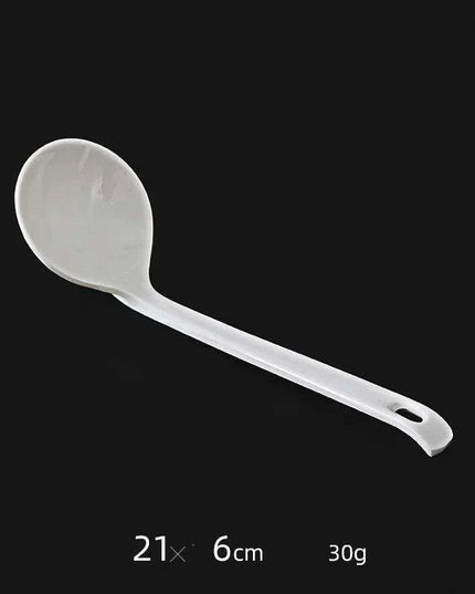 Stylish Melamine Soup Spoon for Ramen, Wontons, and Dumplings - High-Quality Kitchen Essential