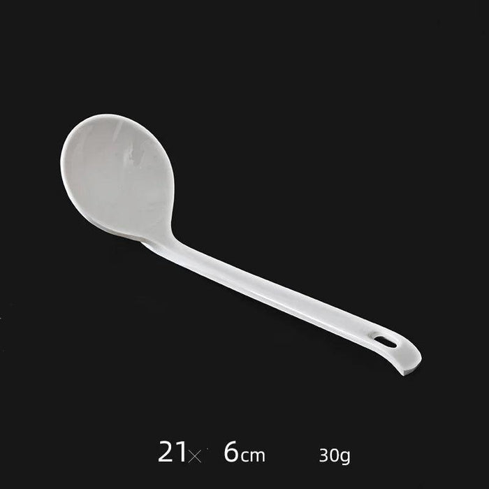 Stylish Melamine Soup Spoon for Ramen, Wontons, and Dumplings - High-Quality Kitchen Essential