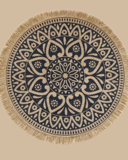 Stylish Non-Slip Jute Round Placemats for Elegant Dining & Entertaining