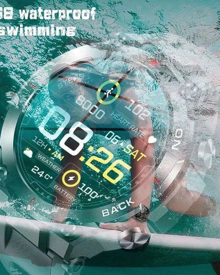 Men's Advanced GPS Fitness Smartwatch with Heart Rate Monitoring and IP68 Waterproofing - Activity Tracker for Android & iOS