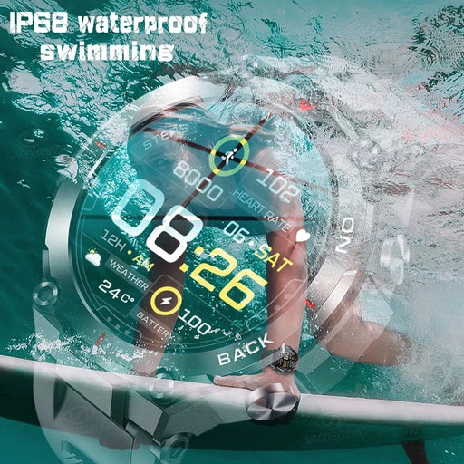 2023 GPS Smart Sports Watch with Heart Rate Monitor and IP68 Waterproof - Men's Fitness Tracker for Android and iOS