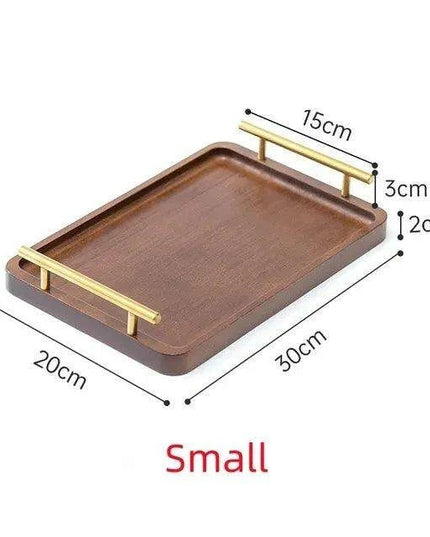 Charming Rustic Wood Tray with Easy-Grip Handles - Perfect for Stylish Home Organization and Entertaining