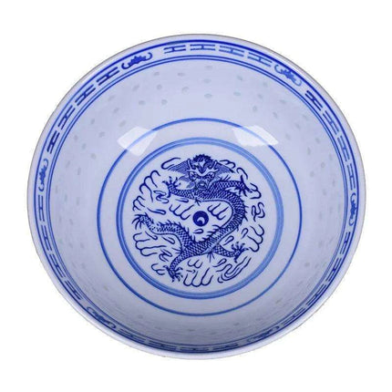 Exquisite Vintage Dragon Ceramic Bowl Collection – Elegant Dinnerware for Ramen and Rice