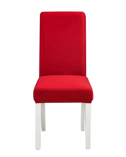 Elegant Geometric Blue-Grey Stretch Chair Covers for Stylish Dining Experiences