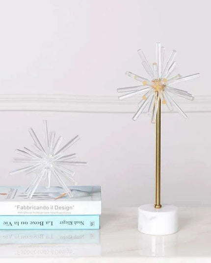 Geometric Elegance: Crystal Flower Spheres for Timeless Decor