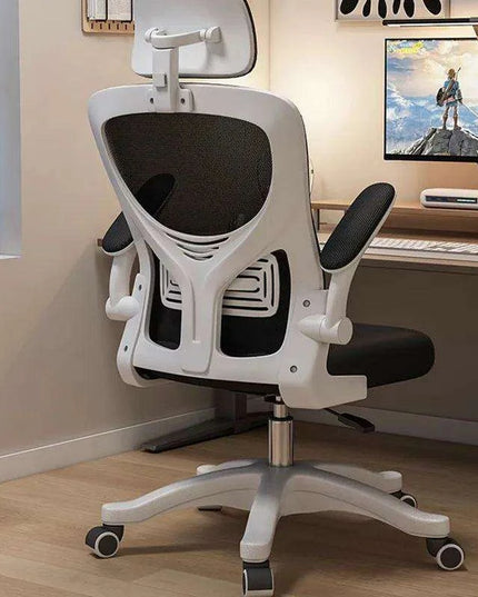 Stylish Pink Ergonomic Massage Swivel Chair for Gaming and Office Use