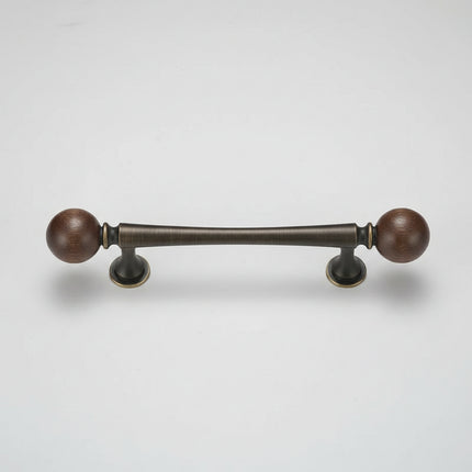 Classic Elegant Brass and Wooden Cabinet Wardrobe Door Handle Ancient