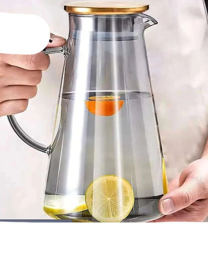 Elegant Diamond-Embossed Glass Kettle for All Beverage Types, 1.2L Capacity