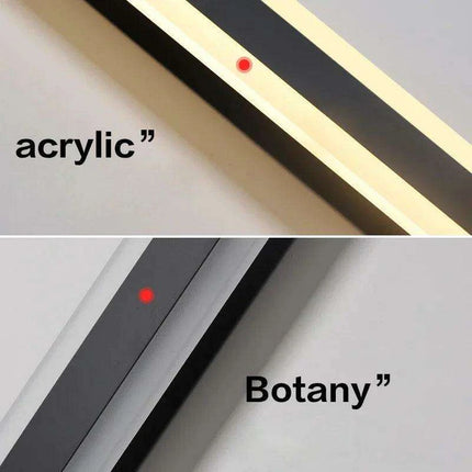 Modern Black LED Nordic Wall Sconce with Remote for Indoor and Outdoor Ambiance