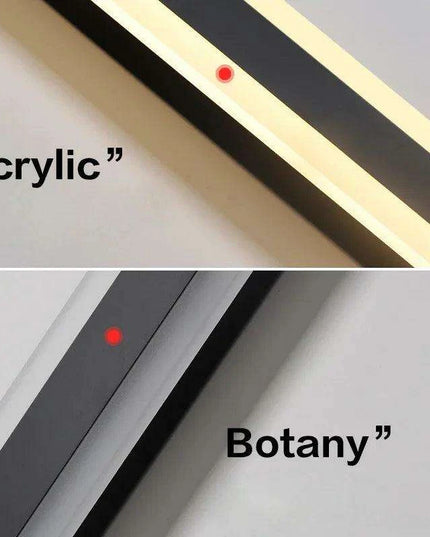 Modern Black LED Nordic Wall Sconce with Remote for Indoor and Outdoor Ambiance