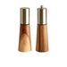 Elegant Acacia Wood and Stainless Steel Spice Grinder Duo - Tailored Grinding for Culinary Excellence