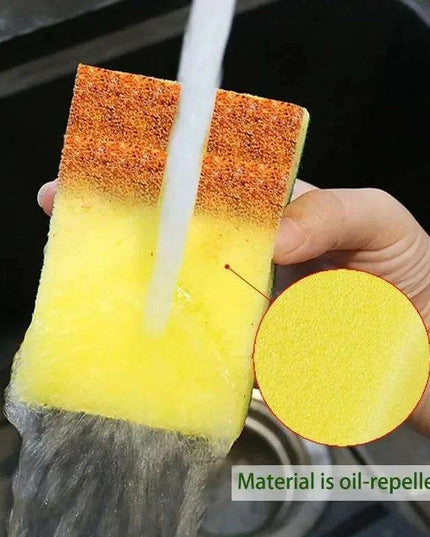 Super-Absorbent Versatile Cleaning Sponges - Effective Dish Brushes for Stubborn Stains and Pot Scrubbing (Multiple Pack Sizes Available)
