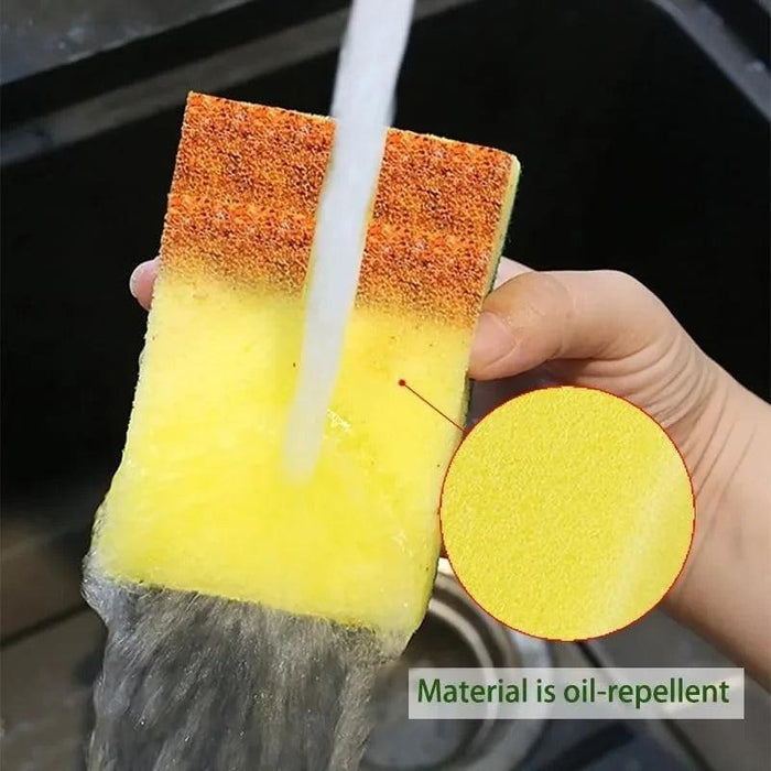 Super-Absorbent Versatile Cleaning Sponges - Effective Dish Brushes for Stubborn Stains and Pot Scrubbing (Multiple Pack Sizes Available)