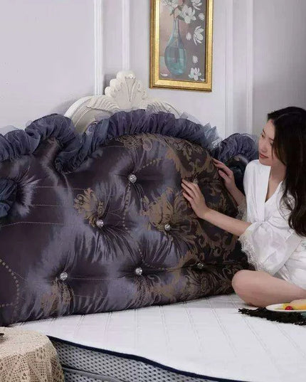 Royal Elegance Luxe Bedside Backrest Cushion with Washable Cover – Ultimate Comfort for a Dreamy Bedroom Escape