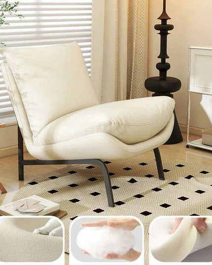 Chic Scandinavian Foldable Lounge Chair - Stylish Comfort for Contemporary Homes