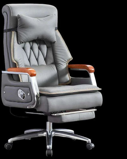 Ergonomic Faux Leather Gaming Recliner with 360-Degree Swivel
