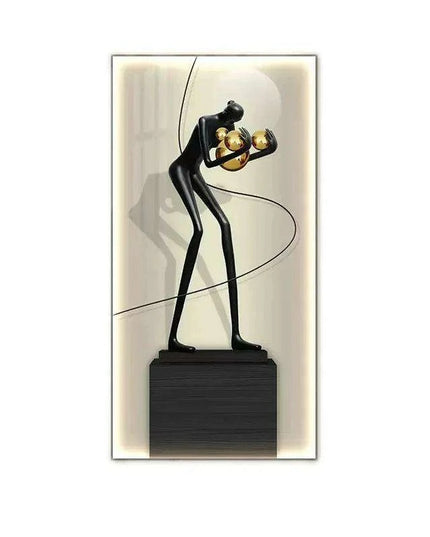 Contemporary Crystal-Embellished LED Wall Light - Artistic Home Illumination Decor