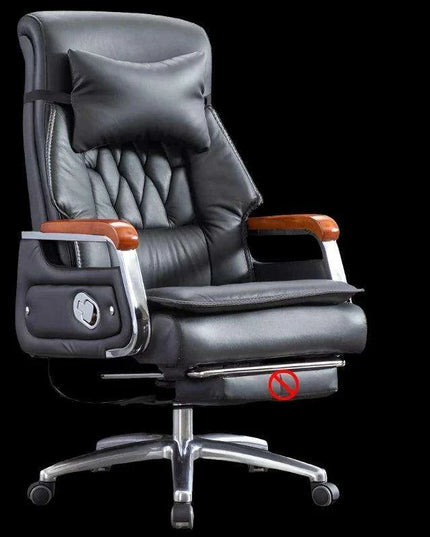 Ergonomic Faux Leather Gaming Recliner with 360-Degree Swivel