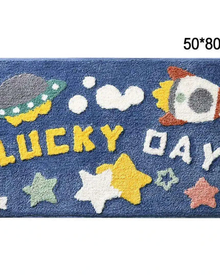 Colorful Comfort Plush Bath Mat - Soft Absorbent Rug