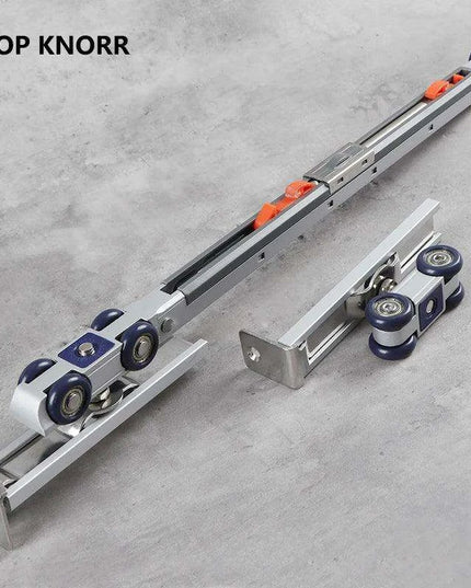 SmoothSlide Premium Sliding Door Hardware Kit for Home Improvement