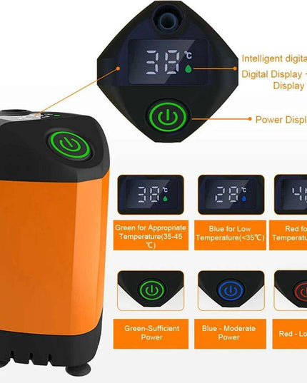 Compact All-Season Digital Temperature-Controlled Camping Shower for Adventurers