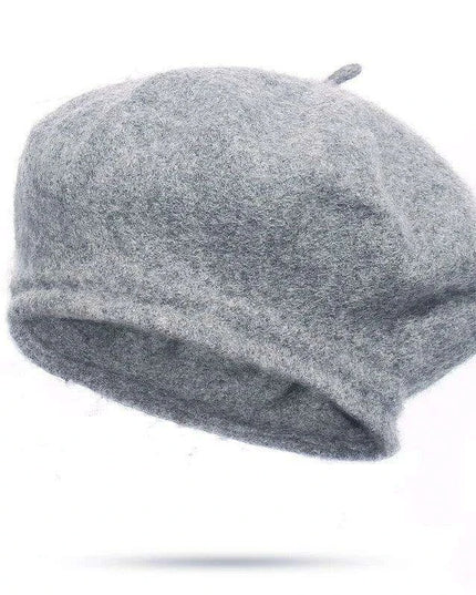 Elegant Wool Beret - Classic Winter Accessory for Women and Teens