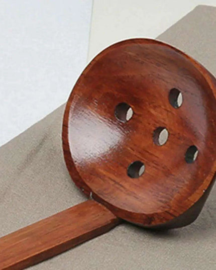 Artisan Extra-Large Japanese Wooden Ladle for Ramen and Soup Serving