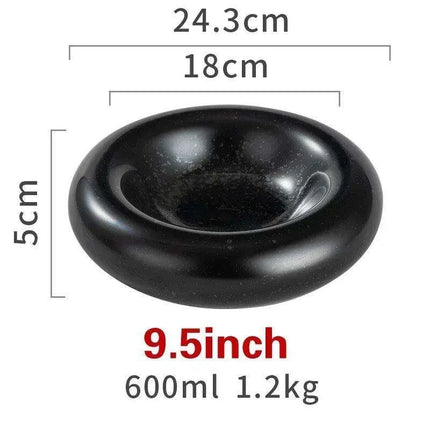 Artisan Japanese Ceramic Dinner Plates Set with Unique Artistic Patterns for Gourmet Dining