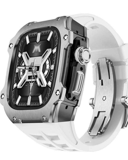 Premium 49mm Stainless Steel Apple Watch Case and Band - Redefine Your Elegance