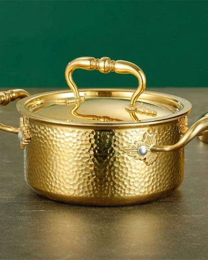 Solo Dining Stainless Steel Pot Set with Integrated Alcohol Burner