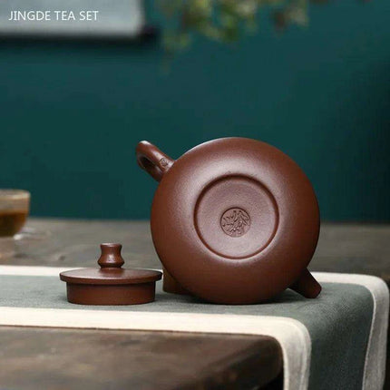 Handcrafted 180ml Yixing Purple Clay Teapot for Exquisite Dahongpao and Oolong Experiences