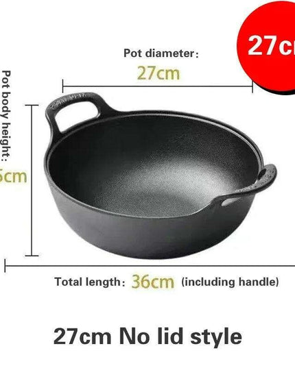 Traditional Asian Cast Iron Cooking Pot - Enhance Your Culinary Journey