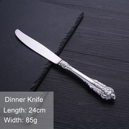 Gold Vintage Stainless Steel Cutlery, Individual Pieces | Très Elite