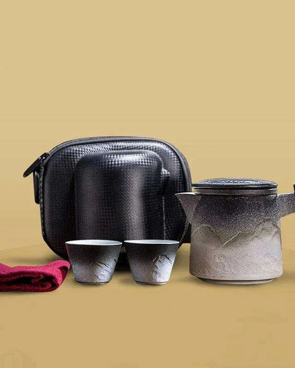Chic Gradient Travel Tea Set - Perfect for Outdoor Enthusiasts