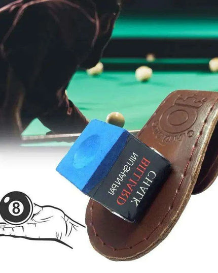 Magnetic Clip-On Billiard Chalk Holder with Secure Closure