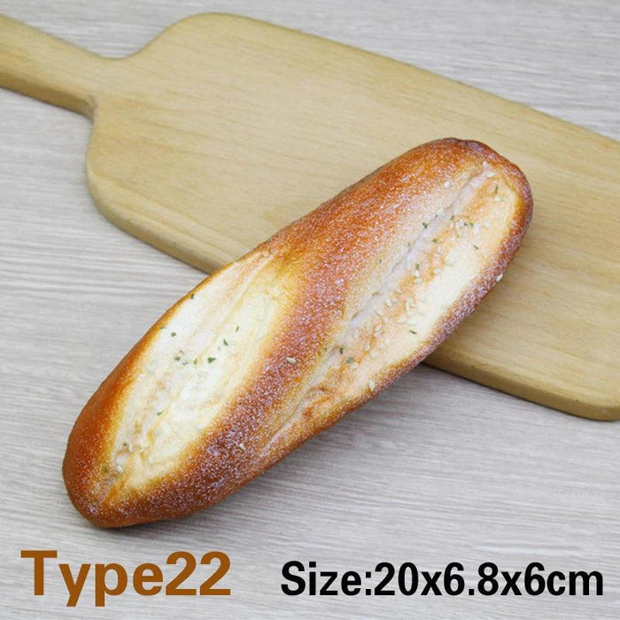 Elegant Artificial French Baguette Home Decor for Kitchen and Display