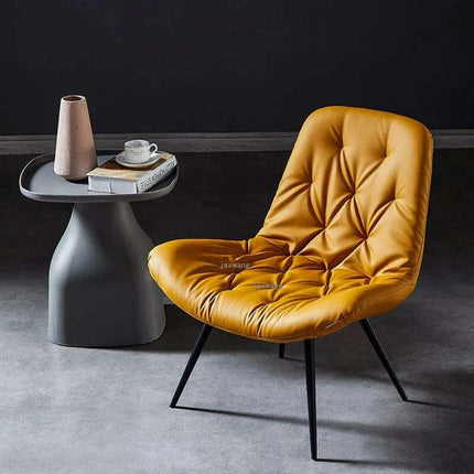 Nordic Elegance Leather Single Sofa: Redefine Comfort and Style in Your Living Space