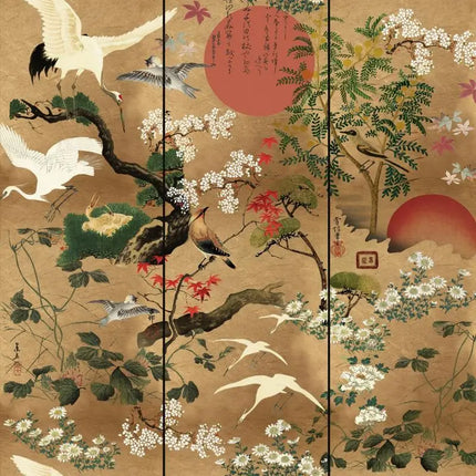 Très Elite Japanese 3D Mural Wallpaper - Flying Bird Design, Custom Im