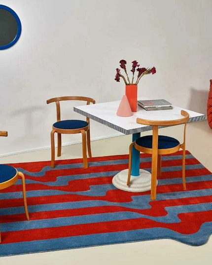 Regal Ruby Luxe Checkerboard Area Rug