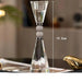 Glistening Golden Lotus Candle Stand with Crystal Floral Details - Exquisite Wedding Centerpiece