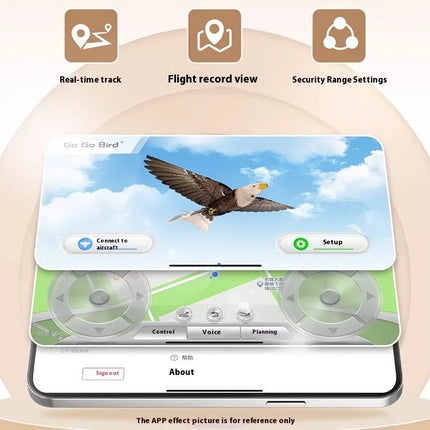 Go Go Bird Eagle Bionic Flapping GPS Wing Aircraft Intelligent RC Hel