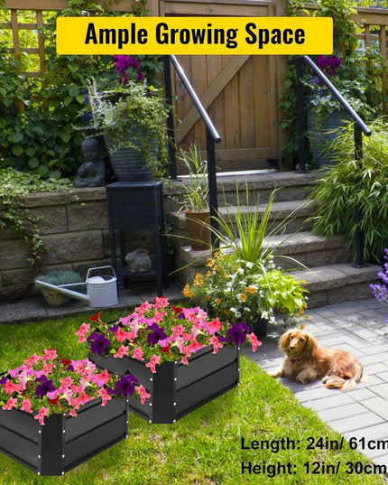 Durable Galvanized Steel Raised Garden Bed for Thriving Plants