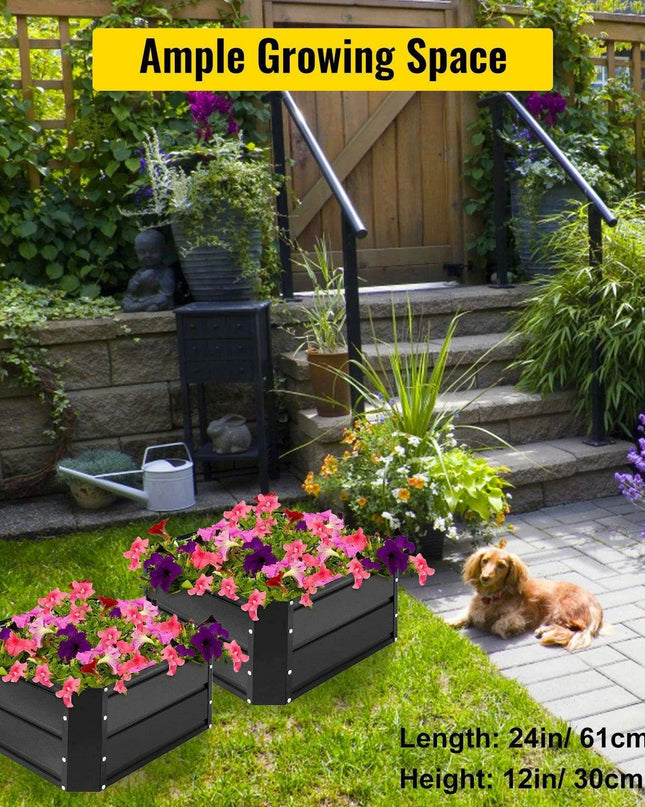 Durable Galvanized Steel Raised Garden Bed for Thriving Plants