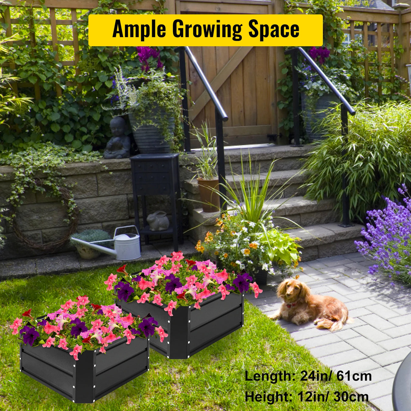 Elevate Your Gardening Experience with the Durable Steel Planting Box