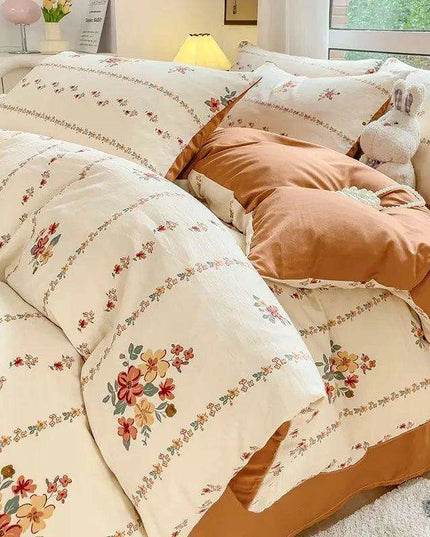 Charming Cherry Blossom Soft Washed Cotton Bedding Set