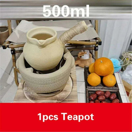 Artisanal Clay Tea Brewing Set with Handcrafted Justice Cup for an Elevated Experience