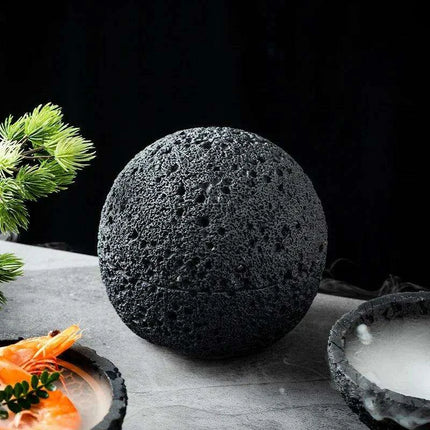 Smoky Volcano Inspired Porcelain Bowl Collection for Culinary Masterpieces