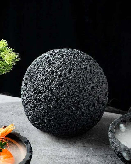 Smoky Volcano Inspired Porcelain Bowl Collection for Culinary Masterpieces