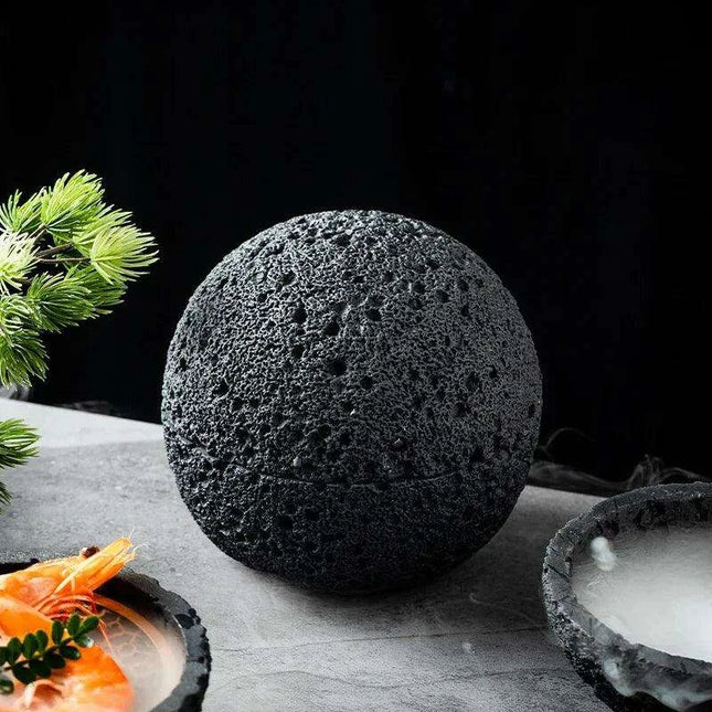 Smoky Volcano Inspired Porcelain Bowl Collection for Culinary Masterpieces